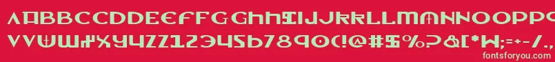 Lionv2e Font – Green Fonts on Red Background