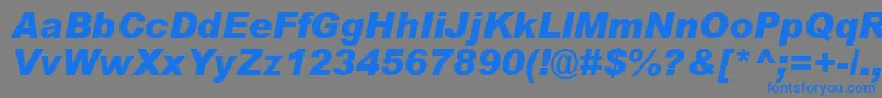 フォントArialBlackРљСѓСЂСЃРёРІ – 灰色の背景に青い文字