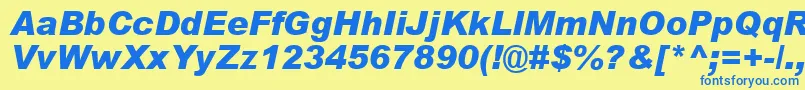 fuente ArialBlackРљСѓСЂСЃРёРІ – Fuentes Azules Sobre Fondo Amarillo