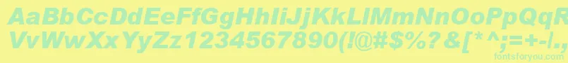 Saiba mais sobre a fonte ArialBlackРљСѓСЂСЃРёРІ Fonte ArialBlackРљСѓСЂСЃРёРІ – fontes verdes em um fundo amarelo