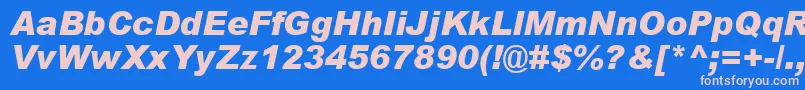 Weitere Informationen zur ArialBlackРљСѓСЂСЃРёРІ-Schriftart ArialBlackРљСѓСЂСЃРёРІ-Schriftart – Rosa Schriften auf blauem Hintergrund