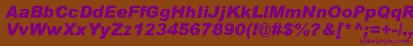 More about ArialBlackРљСѓСЂСЃРёРІ Font ArialBlackРљСѓСЂСЃРёРІ Font – Purple Fonts on Brown Background