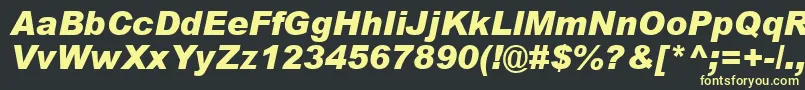 フォントArialBlackРљСѓСЂСЃРёРІ – 黒い背景に黄色の文字