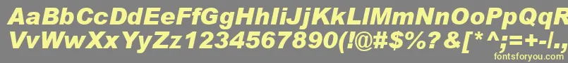 Weitere Informationen zur ArialBlackРљСѓСЂСЃРёРІ-Schriftart ArialBlackРљСѓСЂСЃРёРІ-Schriftart – Gelbe Schriften auf grauem Hintergrund