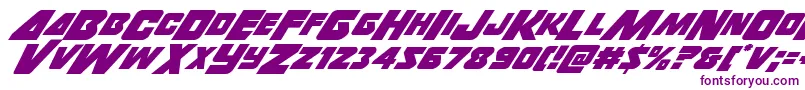 Thunderstrikeitalic-fontti – violetit fontit