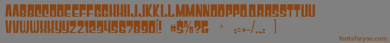 Gyparody Font – Brown Fonts on Gray Background