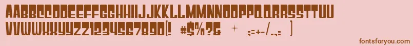 Gyparody Font – Brown Fonts on Pink Background
