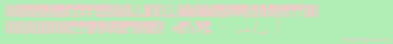 Gyparody Font – Pink Fonts on Green Background