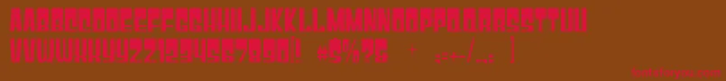 Gyparody Font – Red Fonts on Brown Background