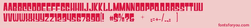 Gyparody Font – Red Fonts on Pink Background