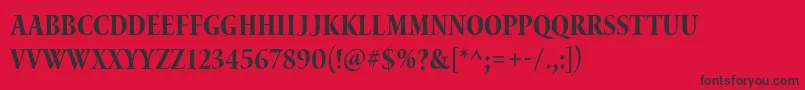 WaterstitlingproBdcn Font – Black Fonts on Red Background