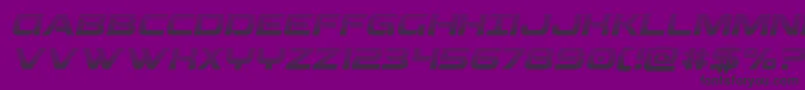 Beamweapongradital Font – Black Fonts on Purple Background