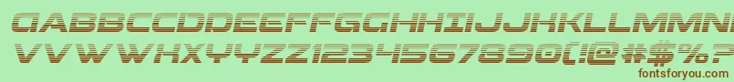 Beamweapongradital Font – Brown Fonts on Green Background