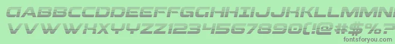 Beamweapongradital Font – Gray Fonts on Green Background