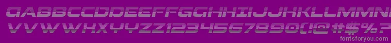 Czcionka Beamweapongradital – szare czcionki na fioletowym tle