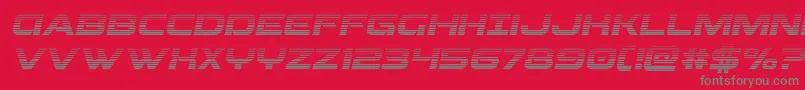 Beamweapongradital Font – Gray Fonts on Red Background