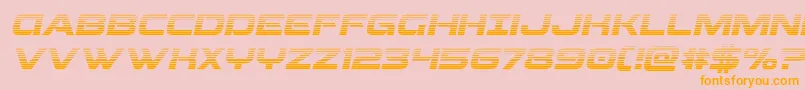 fuente Beamweapongradital – Fuentes Naranjas Sobre Fondo Rosa