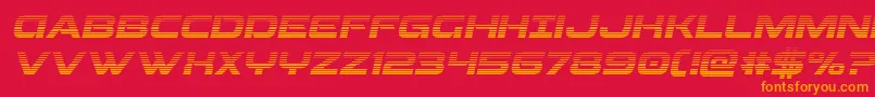fuente Beamweapongradital – Fuentes Naranjas Sobre Fondo Rojo