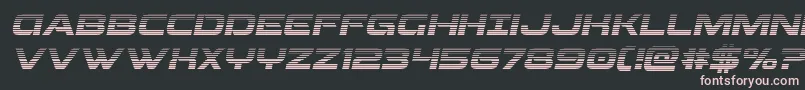 Beamweapongradital Font – Pink Fonts on Black Background