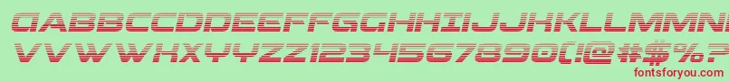 Beamweapongradital Font – Red Fonts on Green Background