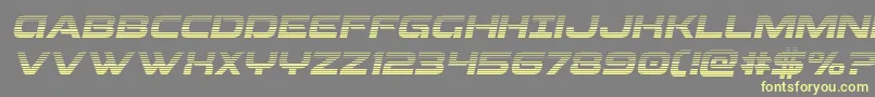 Beamweapongradital Font – Yellow Fonts on Gray Background