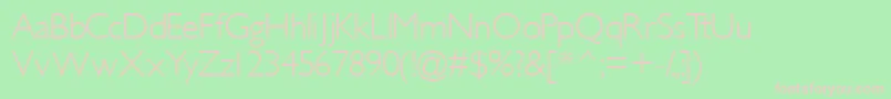 Gimletlightssk Font – Pink Fonts on Green Background