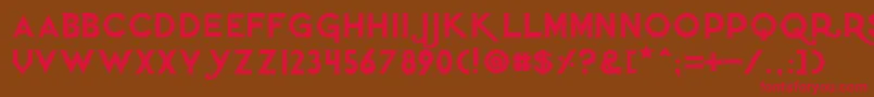 Шрифт Quietthiefoutlinedtight – красные шрифты на коричневом фоне