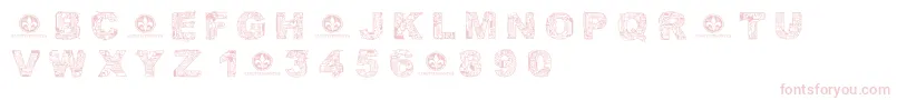 CfcircuitelectriqueRegular Font – Pink Fonts on White Background