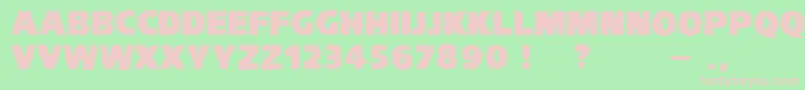 VtcKomikaheadlinerchewdfat Font – Pink Fonts on Green Background