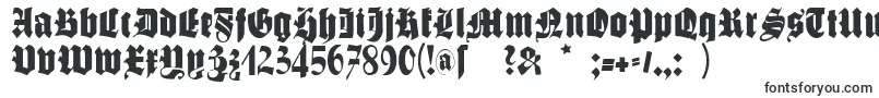 Schmalegotischmk-Schriftart – Schriftarten, die mit S beginnen