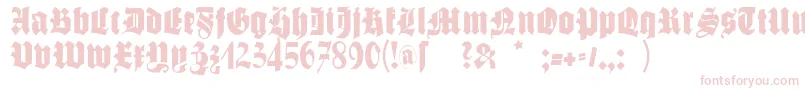 Schmalegotischmk-Schriftart – Rosa Schriften