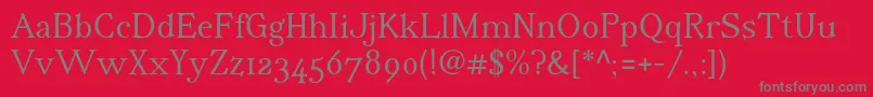 More about IrianisadfstdRegular Font IrianisadfstdRegular Font – Gray Fonts on Red Background