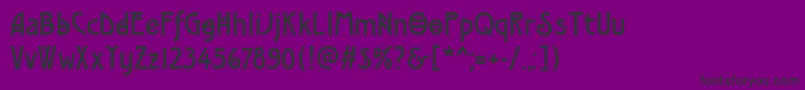 ModernistTwo Font – Black Fonts on Purple Background