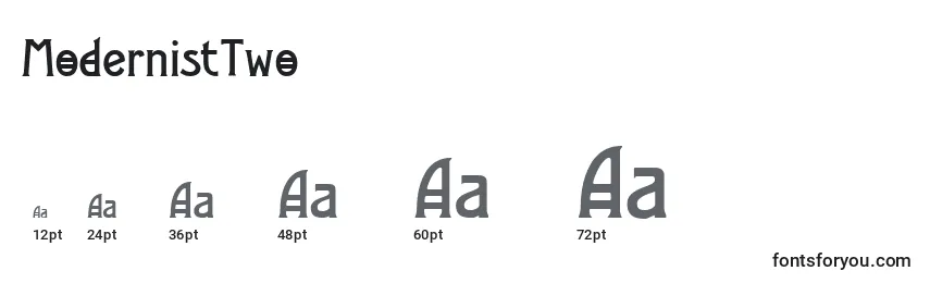 ModernistTwo Font Sizes