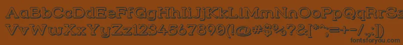 Strslw3 Font – Black Fonts on Brown Background
