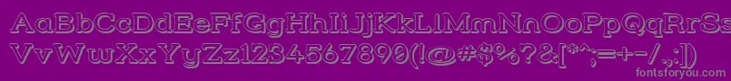 Strslw3 Font – Gray Fonts on Purple Background