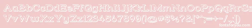 Strslw3 Font – White Fonts on Pink Background