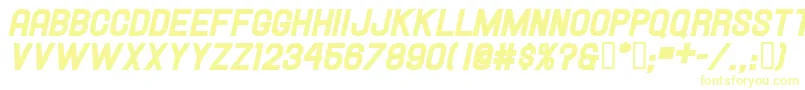 Шрифт HallandaleHeavyItalicJl – жёлтые шрифты