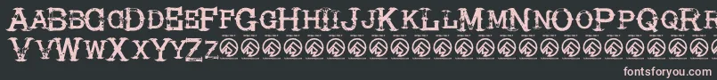 HireacowboyRegular Font – Pink Fonts on Black Background