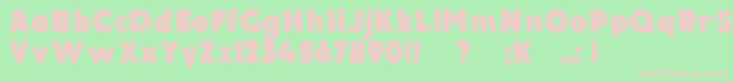 Electronc Font – Pink Fonts on Green Background