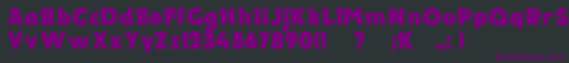 Electronc Font – Purple Fonts on Black Background