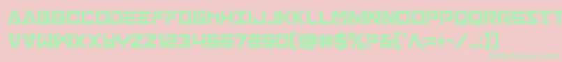 Transamericacond Font – Green Fonts on Pink Background