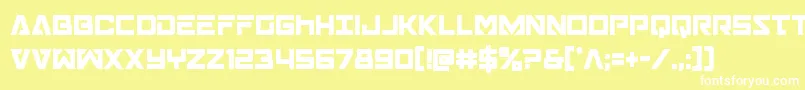 Transamericacond Font – White Fonts on Yellow Background