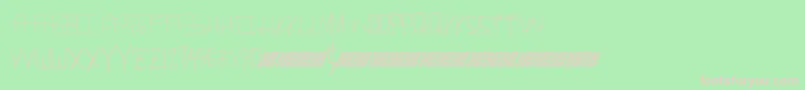 Manylines Font – Pink Fonts on Green Background