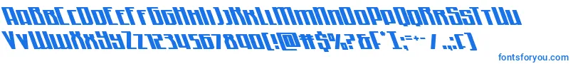 Quantummaliceleft Font – Blue Fonts on White Background