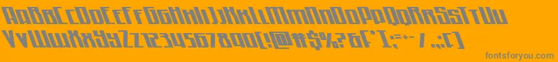 Quantummaliceleft Font – Gray Fonts on Orange Background