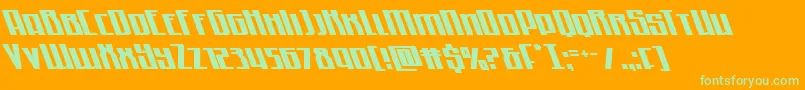 Weitere Informationen zur Quantummaliceleft-Schriftart Quantummaliceleft-Schriftart – Grüne Schriften auf orangefarbenem Hintergrund