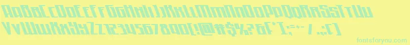 Quantummaliceleft Font – Green Fonts on Yellow Background