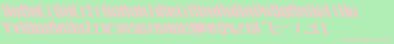 Quantummaliceleft Font – Pink Fonts on Green Background