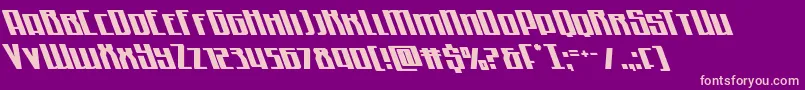 Quantummaliceleft Font – Pink Fonts on Purple Background